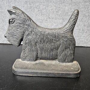 Vintage Cast Iron Scotty Dog Door Stop‎ Bookend Figurine